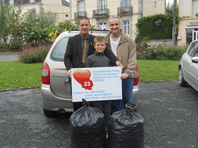 L'APVOC 23 CONTINUE LE SOUTIEN POUR "LES BOUCHONS D'AMOUR"