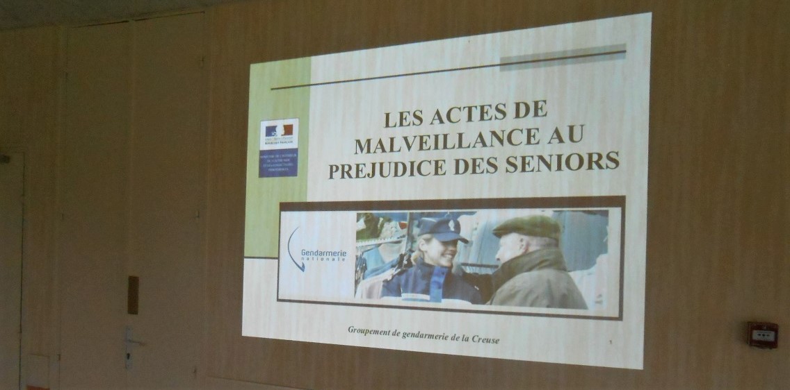 CONFÉRENCE SUR LA SÉCURITÉ DES SENIORS