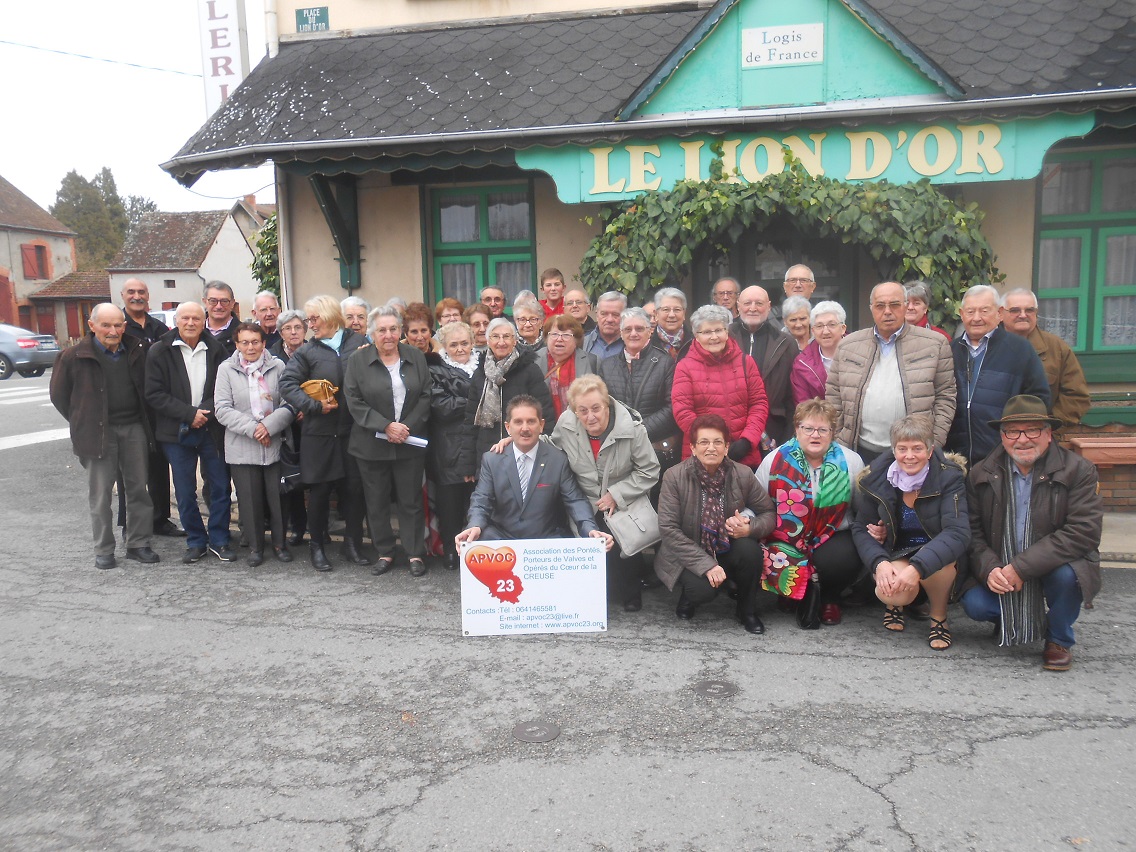 Repas APVOC 23 le 30/11/2019 à GOUZON