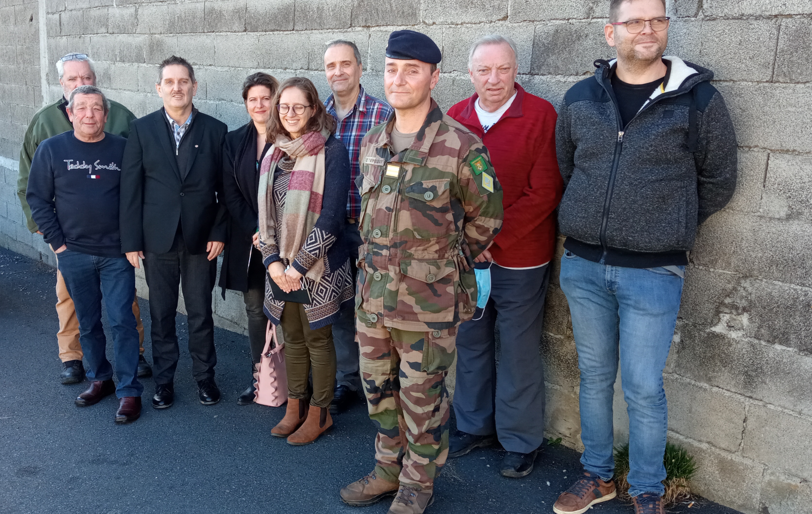 Réunion publique à La Courtine.